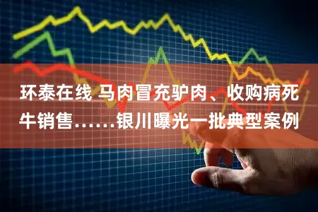 环泰在线 马肉冒充驴肉、收购病死牛销售……银川曝光一批典型案例
