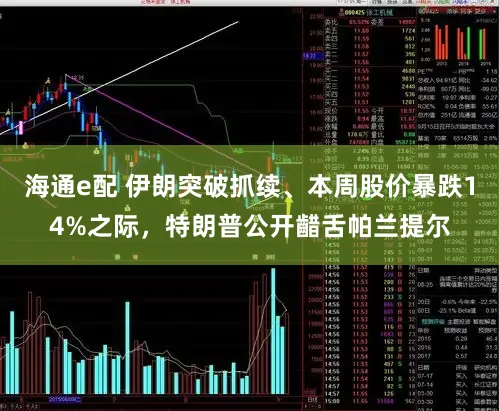 海通e配 伊朗突破抓续、本周股价暴跌14%之际，特朗普公开齰舌帕兰提尔