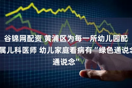 谷锦网配资 黄浦区为每一所幼儿园配专属儿科医师 幼儿家庭看病有“绿色通说念”